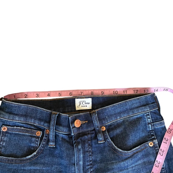 J.Crew Dark Blue Vintage Straight Jeans 27T | Relaxed High-Rise Tall Denim - Picture 5 of 10